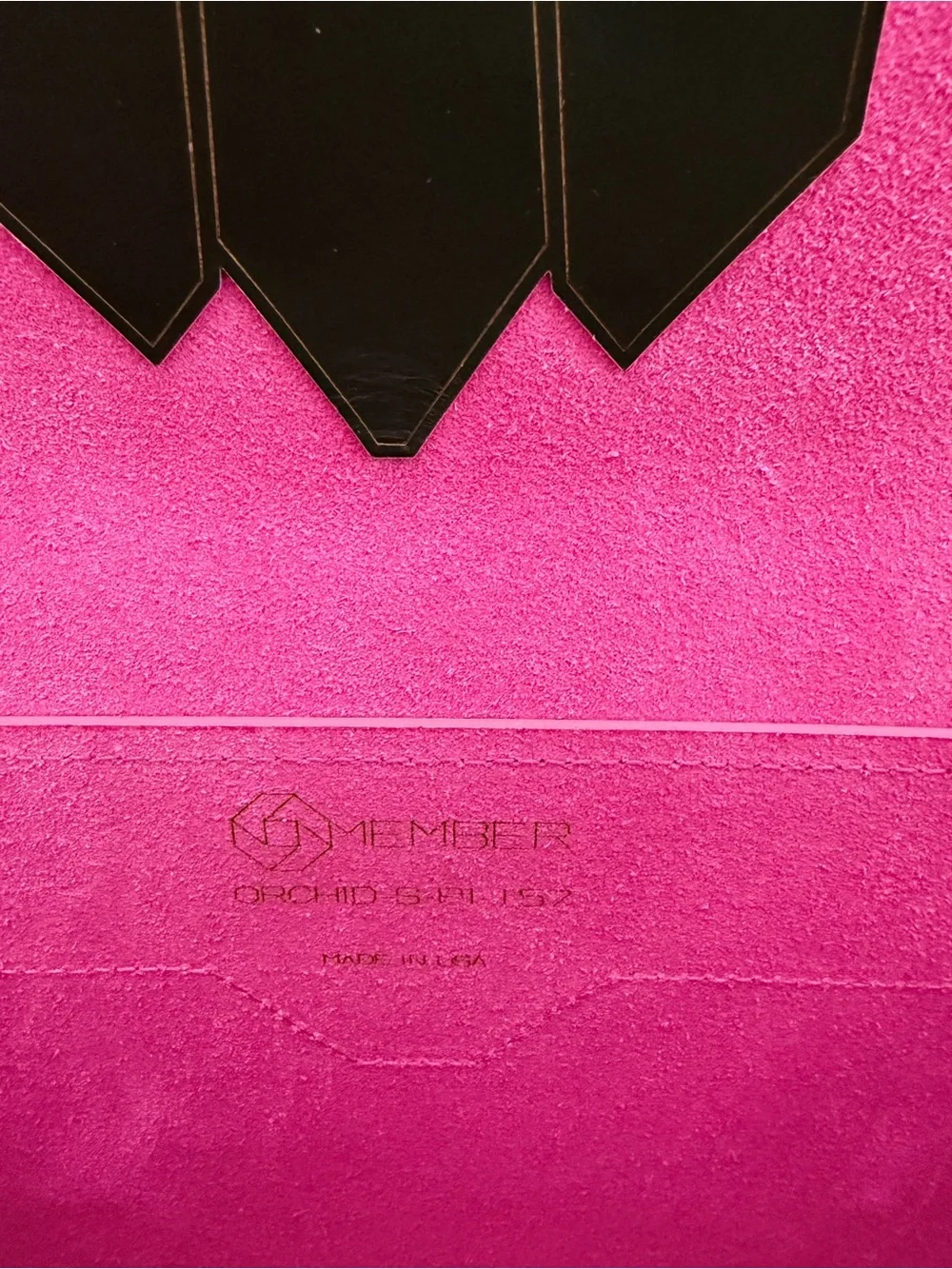 N.O.N.MEMNER Black & Pink leather ORCHID Bag